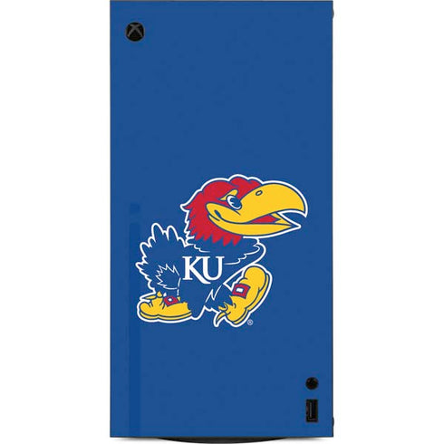 University of Kansas Jayhawks Mascot Outline XBox Series X Digital Edition Console Skin